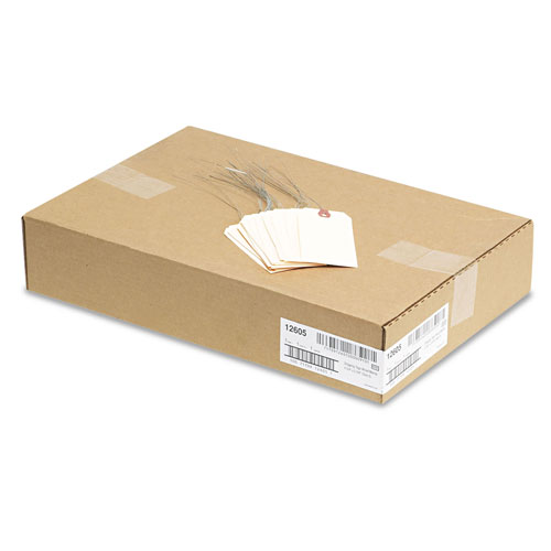 Avery Double Wired Shipping Tags, 13pt. Stock, 4 3/4 x 2 3/8, Manila, 1,000/Box