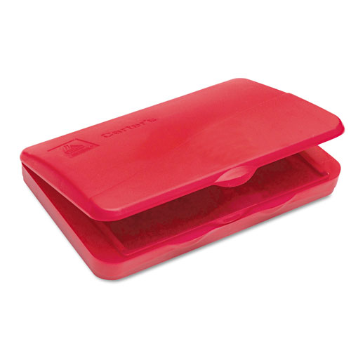 Avery Pre-Inked Felt Stamp Pad, 4.25 x 2.75, Red