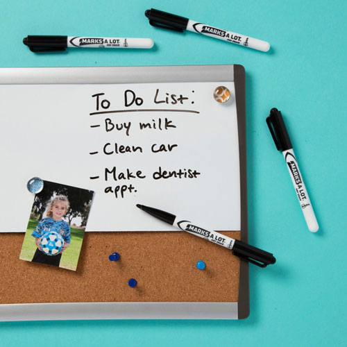Avery Marks A Lot Value Pack Dry Erase Markers - Bullet Marker Point Style - Black - 200 / Carton