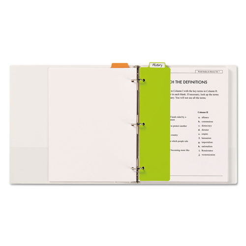 Avery Tabbed Snap-In Bookmark Plastic Dividers, 5-Tab, 11.5 x 3, Assorted, 1 Set