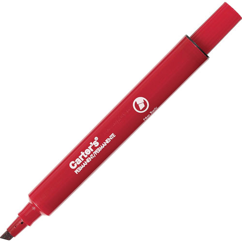 Avery Carter's Permanent Marker, Large, Chisel Tip, Red