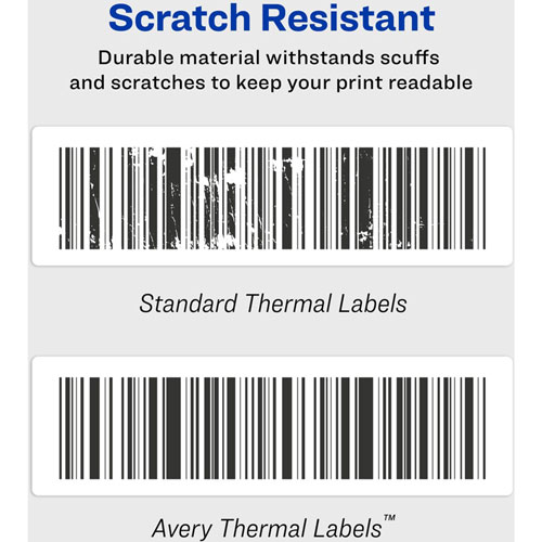 Avery Thermal Printer Shipping Labels, 2 1/8 x 4, White, 140/Roll, 1 Roll