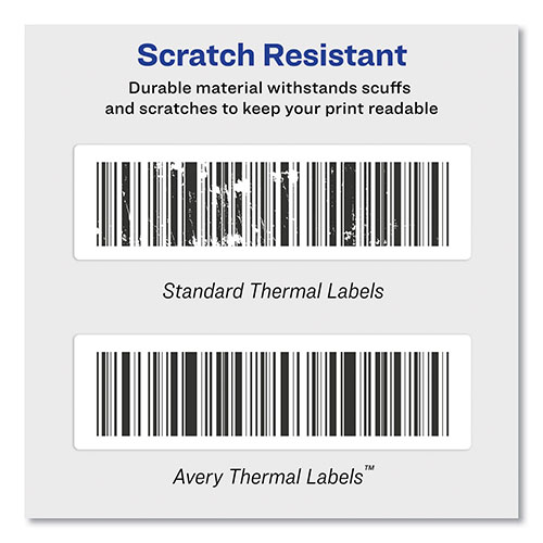 Avery Thermal Printer Labels, Thermal Printers, 1.13 x 3.5, Clear, 120/Roll, 1 Roll/Pack