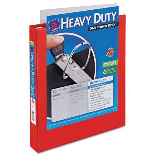 Avery Heavy-Duty View Binder with DuraHinge and One Touch EZD Rings, 3 Rings, 1