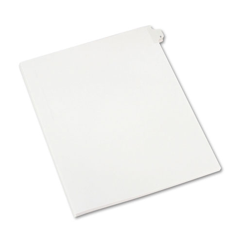 Avery Preprinted Legal Exhibit Side Tab Index Dividers, Allstate Style, 10-Tab, 2, 11 x 8.5, White, 25/Pack