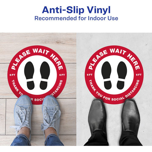 Avery Social Distance PLEASE WAIT HERE Floor Decal