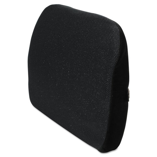 Advantus Memory Foam Massage Lumbar Cushion, 12.75w x 3.75d x 12h, Black
