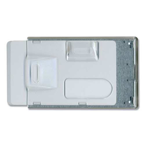 Advantus Rigid Two-Badge RFID Blocking Smart Card Holder, 3.68 x 2.38, Clear, 20/Pack