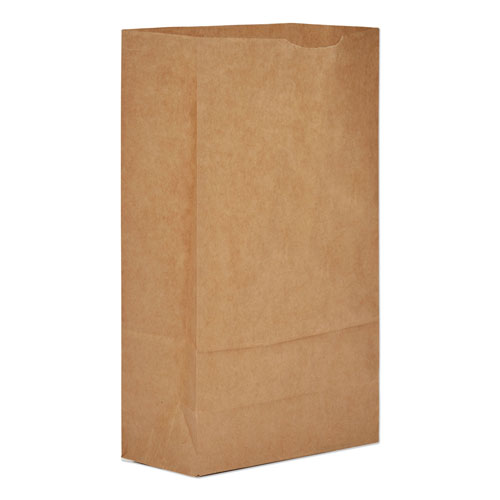 GEN Grocery Paper Bags, 50 lbs Capacity, #6, 6"w x 3.63"d x 11.06"h, Kraft, 500 Bags