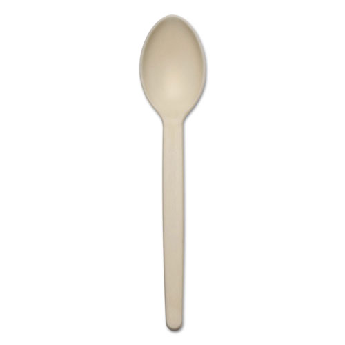 Baumgarten's Corn Starch Cutlery, Spoon, White, 100/Pack