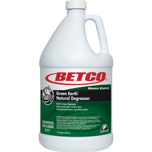 Betco Natural Degreaser, Concentrate Liquid, 128 fl oz (4 quart), 4/Carton, Dark Green