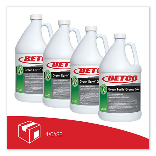 Betco BioActive Solutions Grease Solv, Orange Scent, 1 gal Bottle, 4/Carton
