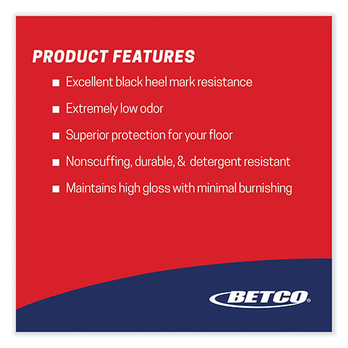 Betco Untouchable Floor Finish with SRT, 5 gal Bag-in-Box