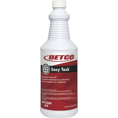 Betco Easy Task Thermoplastic Spray Buff - Ready-To-Use Spray - 32 fl oz (1 quart) - Clean Bouquet Scent - 12 / Carton - Green
