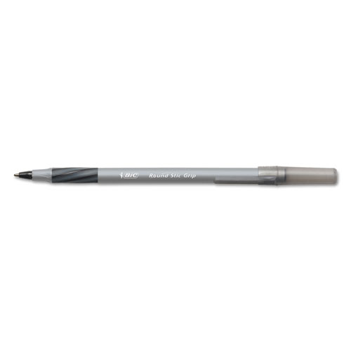 Bic Round Stic Grip Xtra Comfort Stick Ballpoint Pen, 1.2mm, Assorted Ink/Barrel, 36/Pack