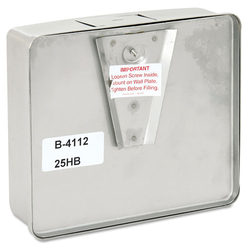 Bobrick ConturaSeries Surface-Mounted Liquid Soap Dispenser, 40oz, Stainless Steel Satin