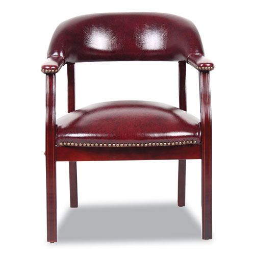 Boss Ivy League Executive Captain's Chair, 24" x 26" x 31", Burgundy Seat/Back