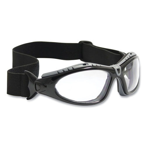 Bouton Optical Fuselage Safety Goggles, Black Frame, Clear Lens