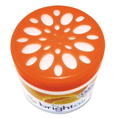 Bright Air Super Odor Eliminator, Mandarin Orange and Fresh Lemon, 14 oz, 6/Carton