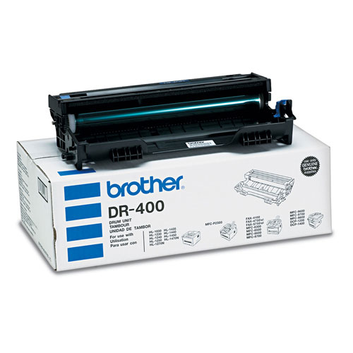 Brother DR400 Drum Unit, 20000 Page-Yield, Black
