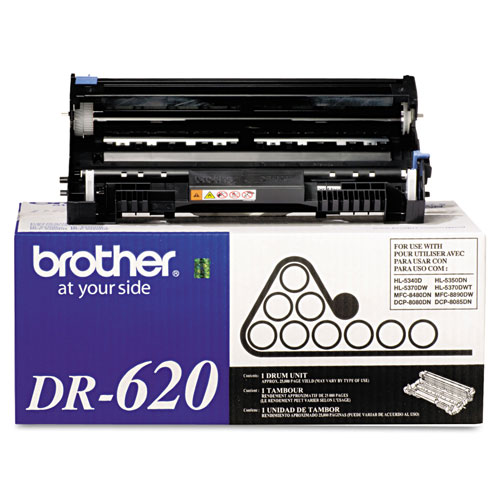 Brother DR620 Drum Unit, 25000 Page-Yield, Black