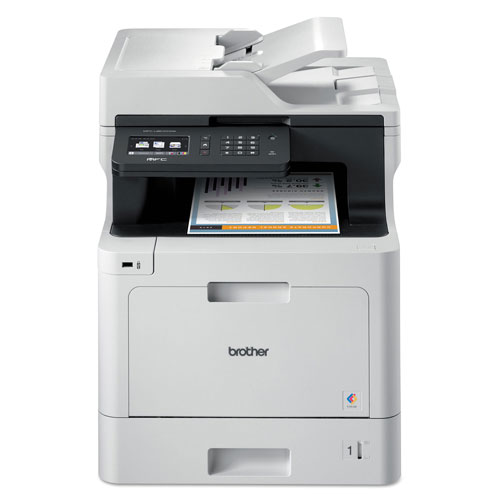 Brother MFCL8610CDW Business Color Laser All-in-One Printer with Duplex Printing and Wireless Networking