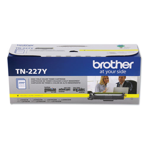 Brother TN227Y High-Yield Toner, 2300 Page-Yield, Yellow