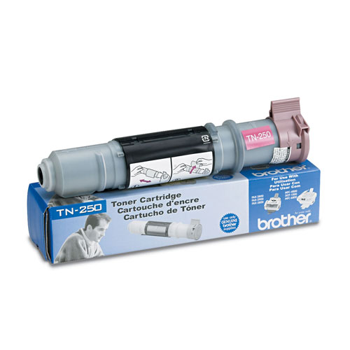 Brother TN250 Toner, 2200 Page-Yield, Black