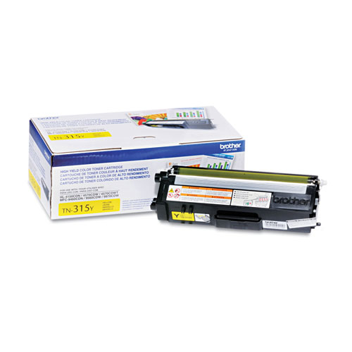 Brother TN315Y High-Yield Toner, 3500 Page-Yield, Yellow