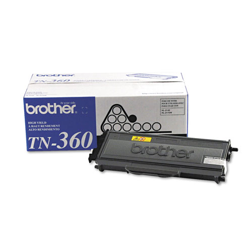 Brother TN360 High-Yield Toner, 2600 Page-Yield, Black