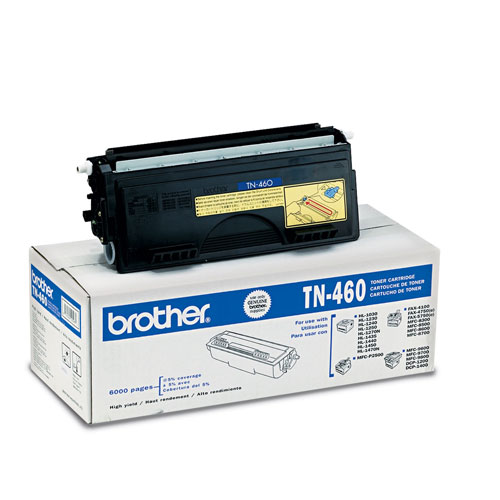 Brother TN460 High-Yield Toner, 6000 Page-Yield, Black
