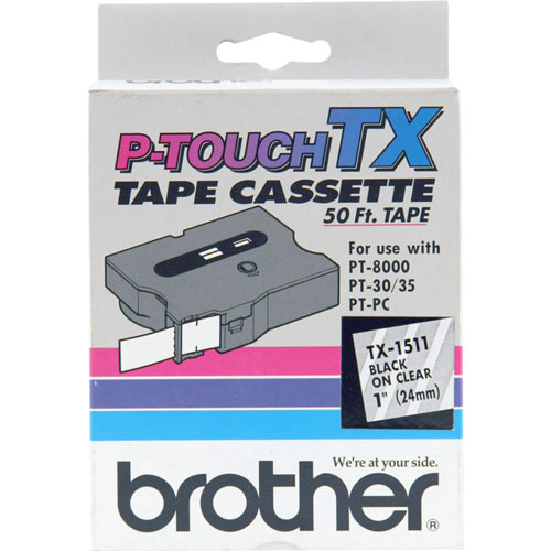 Brother TX Tape Cartridge for PT-8000, PT-PC, PT-30/35, 1