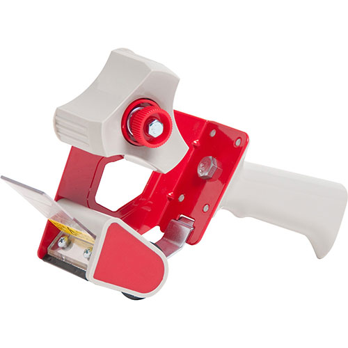Business Source Handheld Tape Dispenser, for 3" Core Tapes, Red