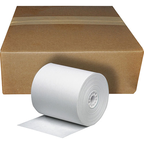 Business Source Paper Roll, Single Ply, Bond, 3