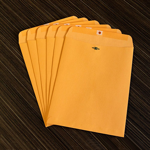 Business Source Clasp Envelopes, 28 lb., 9-1/2" x 12-1/2", Brown Kraft