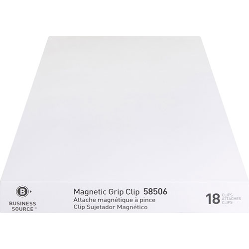 Business Source Magnetic Clips,Display Pack,Sz 1,1-1/4