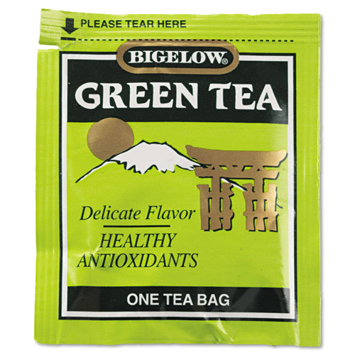 Bigelow Tea Company Single Flavor Tea, Green, 28 Bags/Box