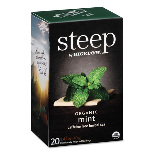 Bigelow Tea Company steep Tea, Mint, 1.41 oz Tea Bag, 20/Box