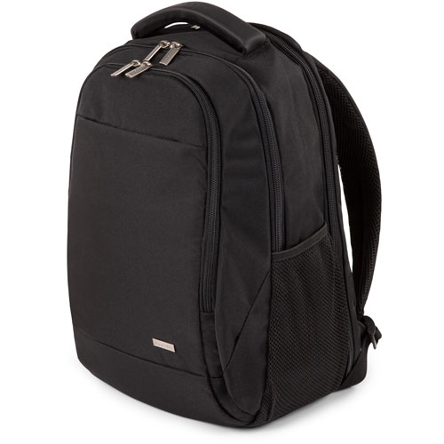 bugatti Carrying Case (Backpack) for 15.6" Notebook - Black - Damage Resistant - Mesh Pocket, Mesh Back, Polyester - Shoulder Strap, Handle - 16.8" Height x 11.8" Width x 7.3" Depth - 1 Pack