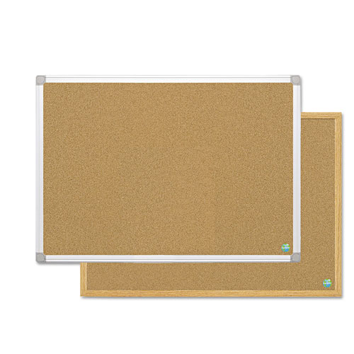 MasterVision™ Earth Cork Board, 18x24, Aluminum Frame