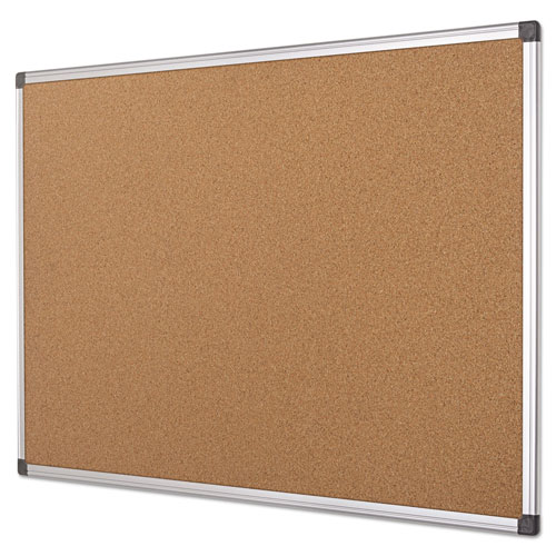 MasterVision™ Value Cork Bulletin Board with Aluminum Frame, 24 x 36, Natural