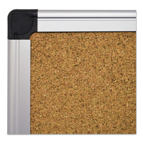 MasterVision™ Value Cork Bulletin Board with Aluminum Frame, 24 x 36, Natural