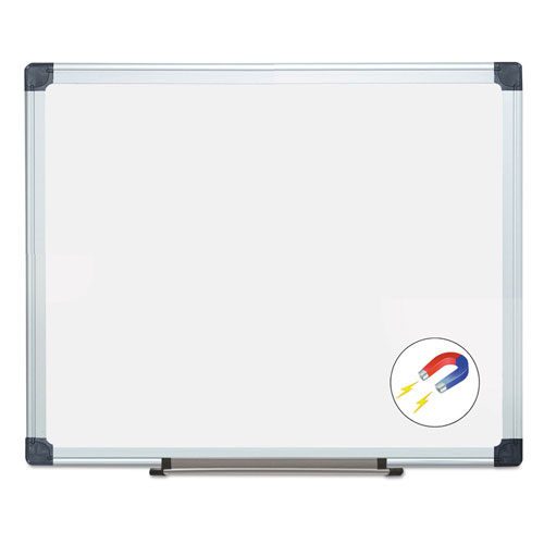 MasterVision™ Porcelain Value Dry Erase Board, 24 x 36, White, Aluminum Frame