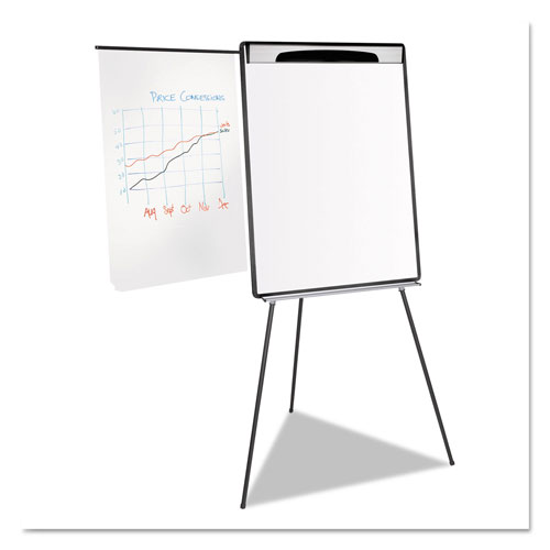 MasterVision™ Magnetic Gold Ultra Dry Erase Tripod Easel W/ Ext Arms, 32