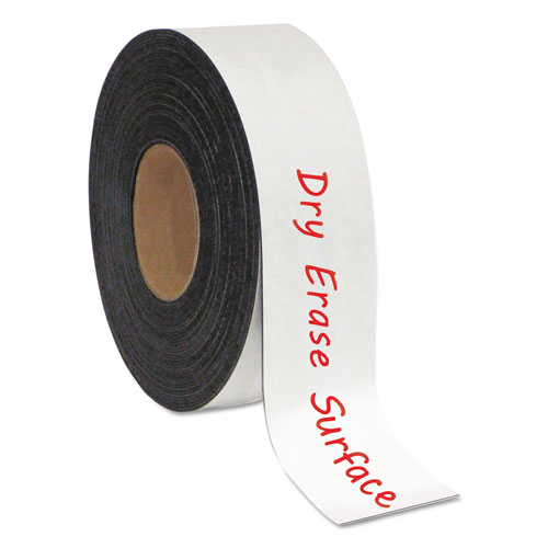MasterVision™ Dry Erase Magnetic Tape Roll, White, 2" x 50 Ft.