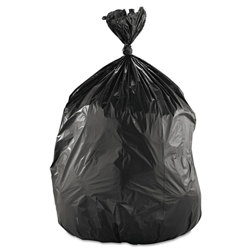 Boardwalk High-Density Trash Bags, 60 gal, 14 microns, 38 x 58, Black, 25  Bags/Roll, 8 Rolls/Carton
