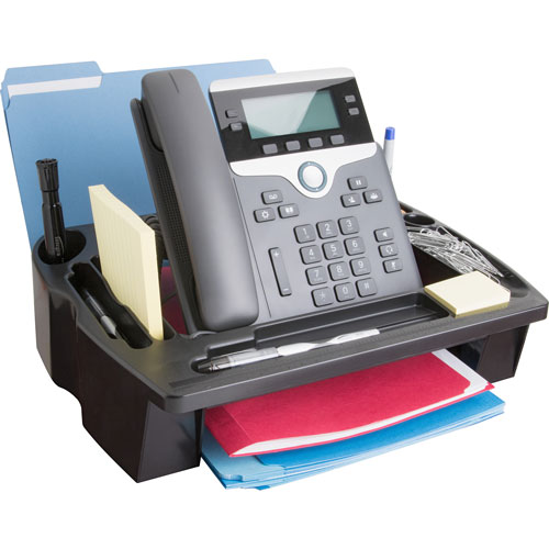 Compucessory 55200 Telephone Stand And Organizer, 11 1/2"x9 1/2"x5", Black