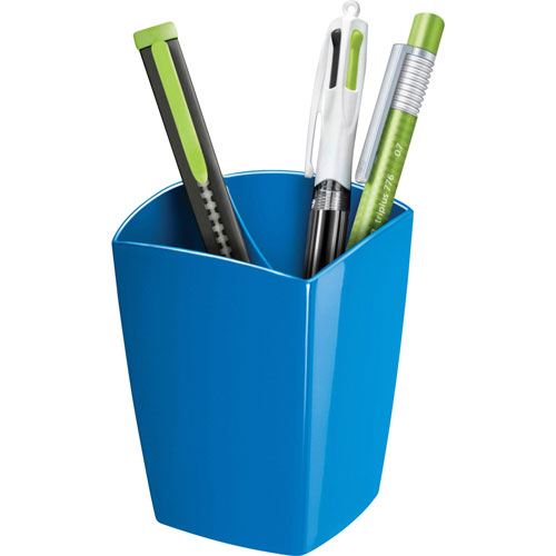 CEP Pencil Cup, Freestanding, 2-9/10"Wx2-9/10"Lx3-3/4"H, Blue
