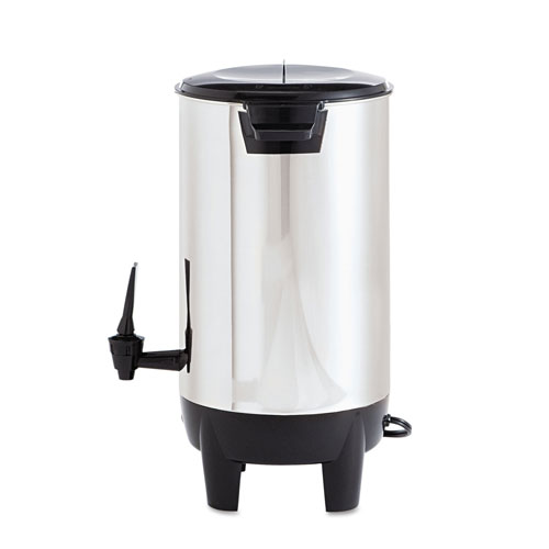 CoffeePro 30-Cup Percolating Urn, Stainless Steel