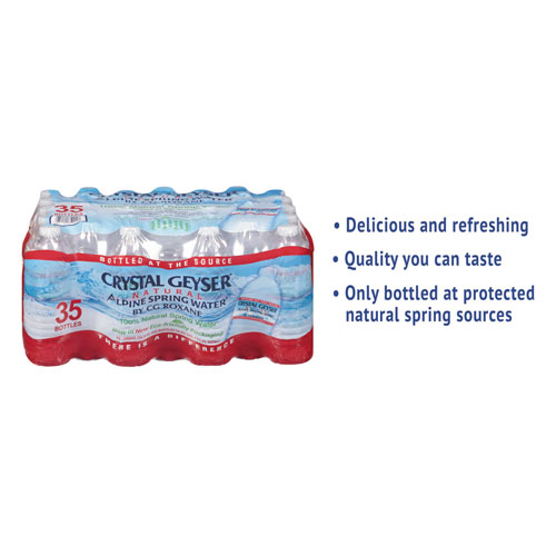 Crystal Geyser Alpine Spring Water, 16.9 oz Bottle, 35/Case, 54 Cases/Pallet